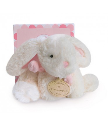 Doudou peluche lapin rose GM les bonbons DC1242 DOUDOU ET COMPAGNIE