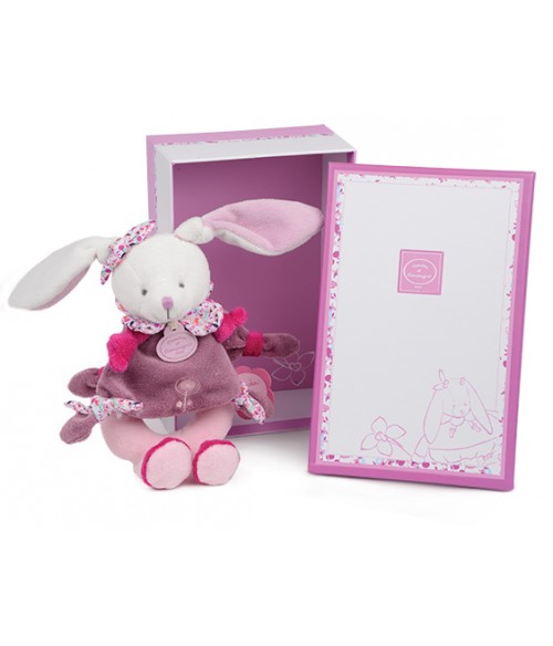 Hochet Cerise le lapin - Doudou et Compagnie