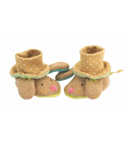 Chaussons Bebe Chien Moulin Roty Les Tartempois 6611 Chaussons Bebe Chien Moulin Roty Les Tartempois 6611