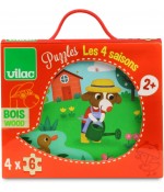 Puzzle en bois Les 4 saisons - Vilac