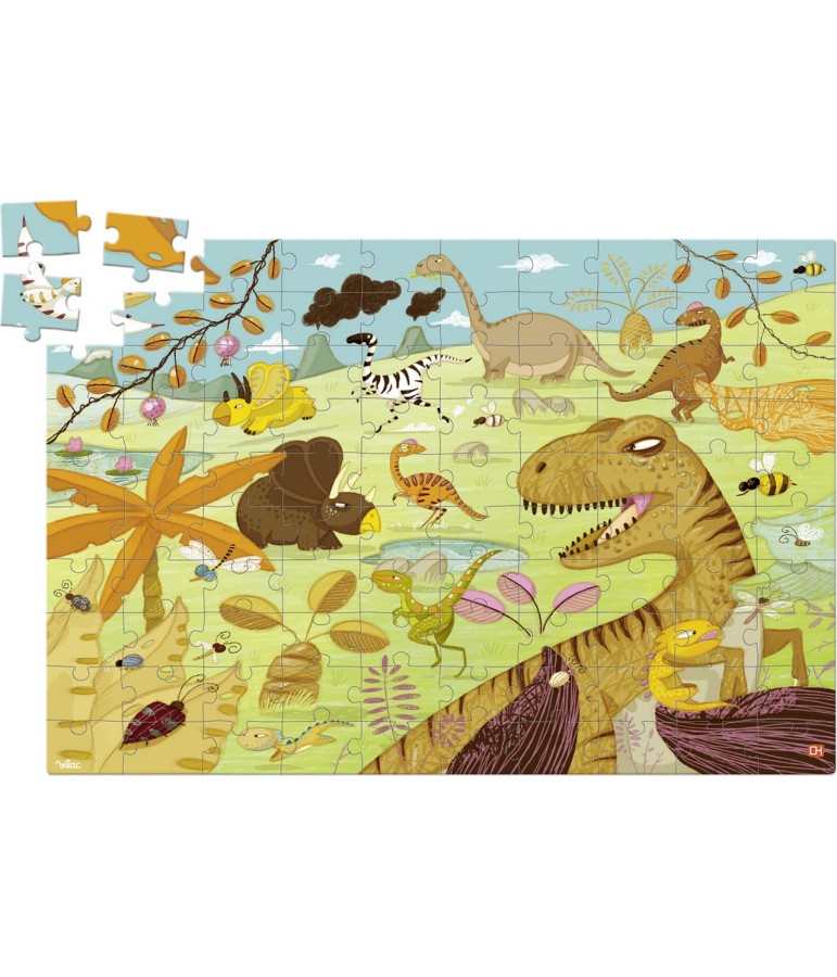 Puzzle en bois dinosaures