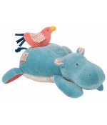 Peluche musicale hippopotame Les Papoum Moulin Roty