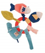 Anneau-hochet hippopotame Les Papoum Moulin Roty