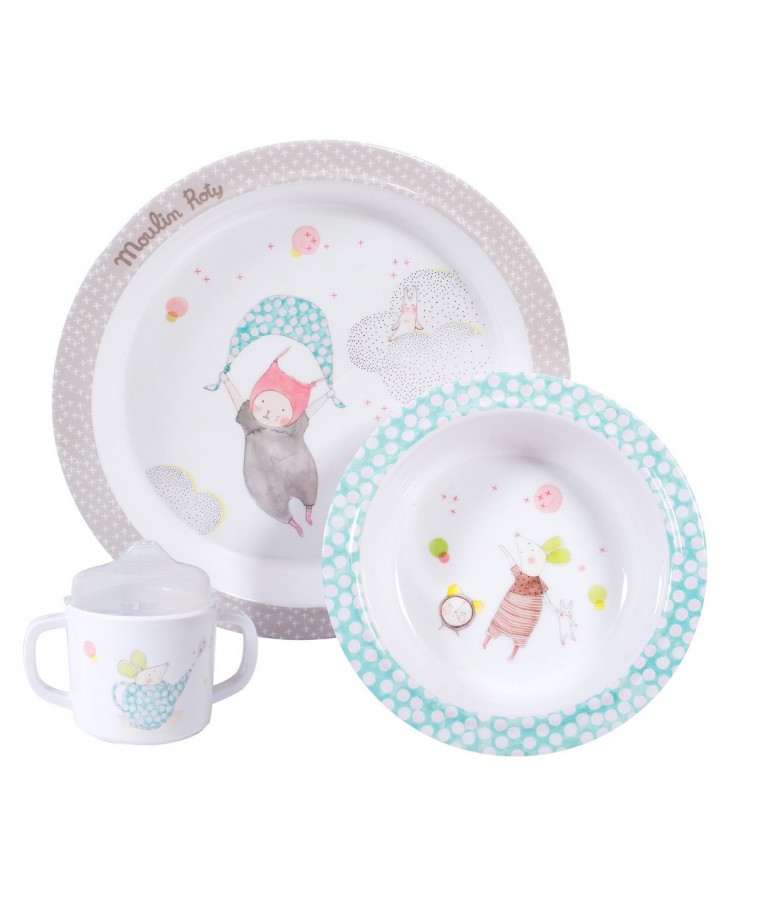 Coffret vaisselle 663230 les petits dodos Moulin Roty