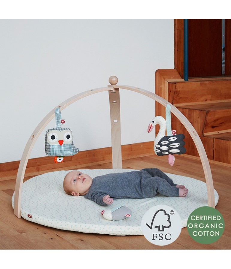 Franck Fischer Portique D Eveil Pour Bebe En Bois Peint Blanc 119 000 005