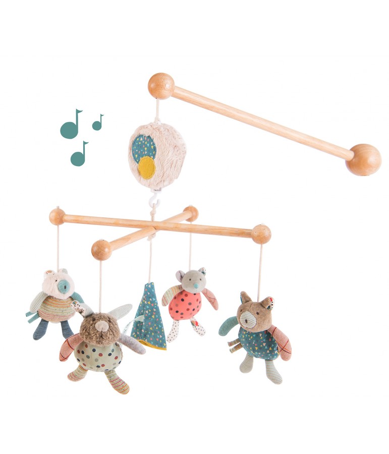 Mobile musical Les Jolis Trop Beaux Moulin Roty 665056