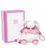 Attache tétine Cerise le lapin - Doudou et Compagnie