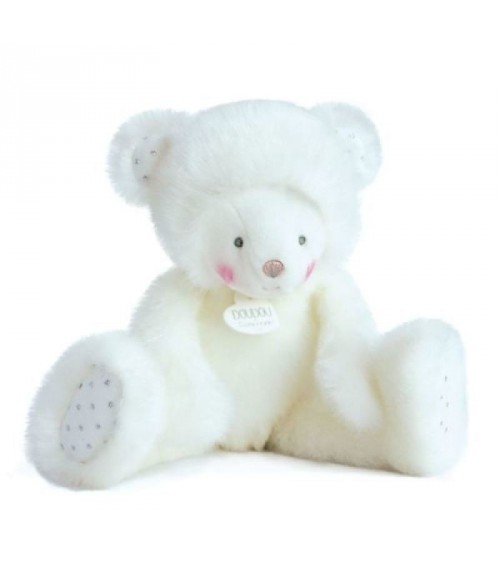 Ours blanc Trop Mimi 30 cm - Doudou et Compagnie