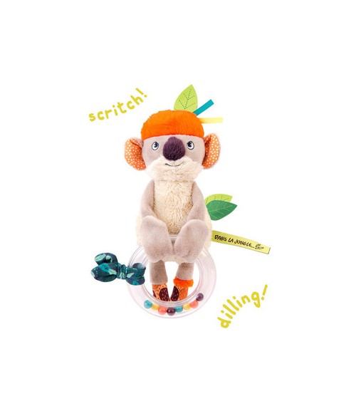 Hochet anneau billes koala Koco- Dans la jungle- Moulin Roty- 668007