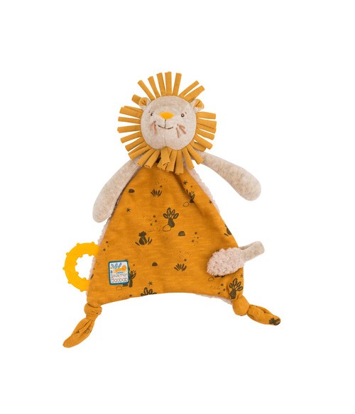 Doudou attache tétine lion- Sous mon baobab- Moulin Roty- 669015