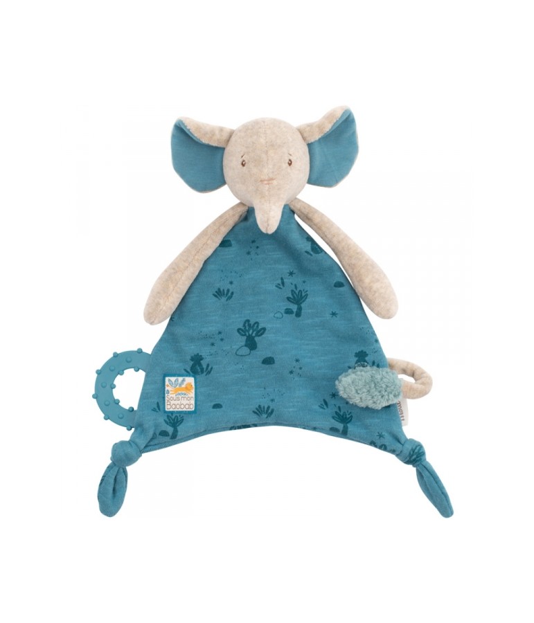 Doudou attache tétine - rose - Souris Verte