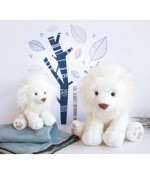 Lion des neiges 28 cm- Histoire d'ours- HO2981