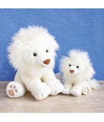 Lion des neiges 28 cm- Histoire d'ours- HO2981