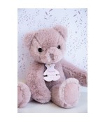 Ours poudre de rose 28cm- Histoire d'ours- HO2932