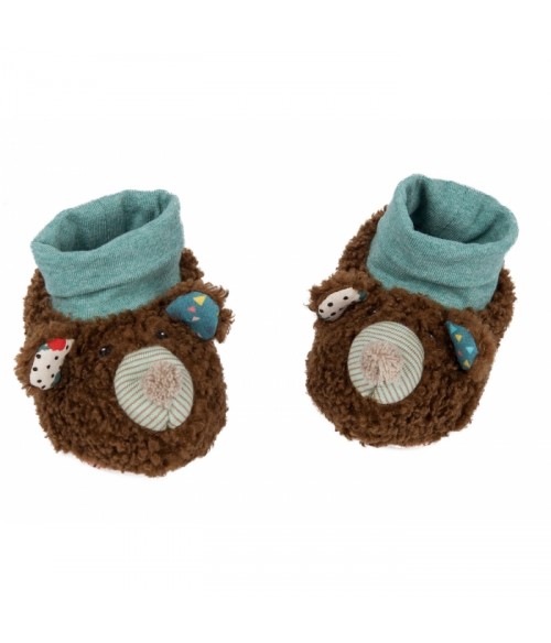 Chaussons ours- Les jolis trop beaux- Moulin Roty- 665010