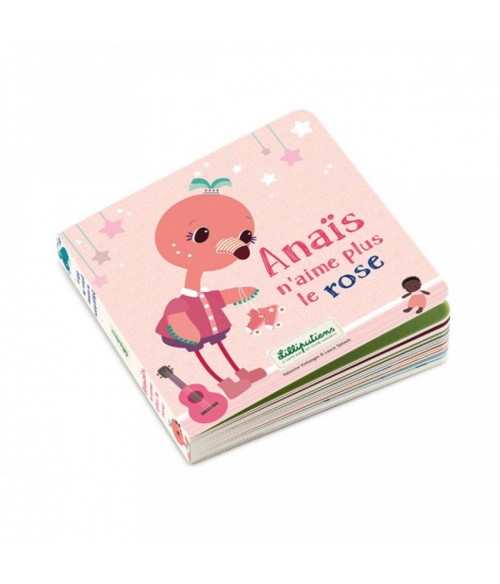 Anais n&#039;aime plus le rose: livre réversible- Lilliputiens- 83147