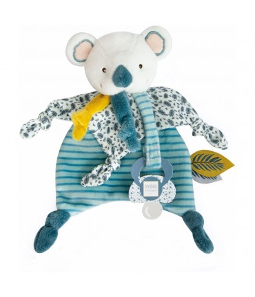 ATTACHE TETINE SOURIS VELOURS DOUX - SOS Doudou - DOUDOUS & JOUETS