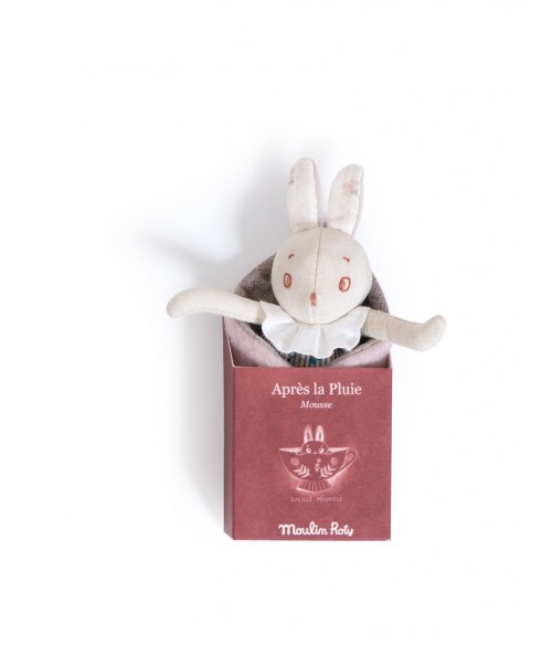 Peluche Lapin &quot;Mousse&quot; Après la pluie-Moulin Roty-715026