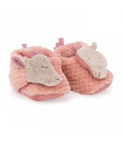 Chaussons girafe (0-6mois) Sous mon baobab-Moulin Roty-669012