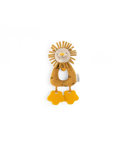 Anneau hochet lion Sous mon baobab-Moulin Roty-669003